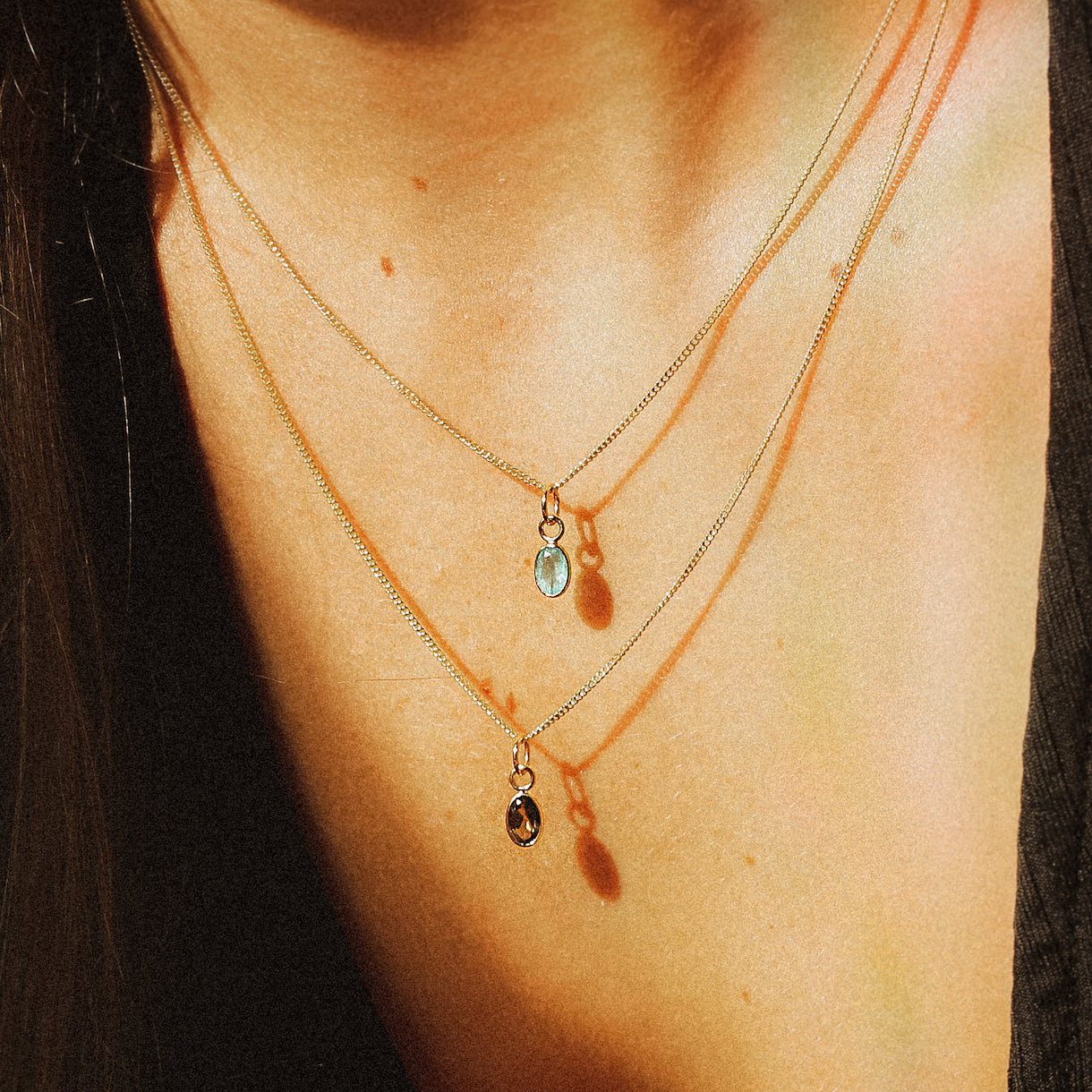 Emerald pendant | 14K Gold